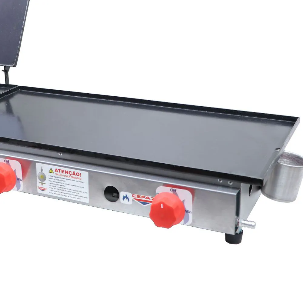 Chapa a Gás Cefaz 90 cm Baixa Pressão com Prensa CSA-03 - Imagem 4