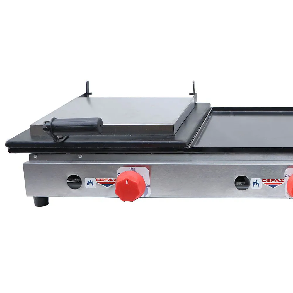 Chapa a Gás Cefaz 90 cm Baixa Pressão com Prensa CSA-03 - Imagem 5