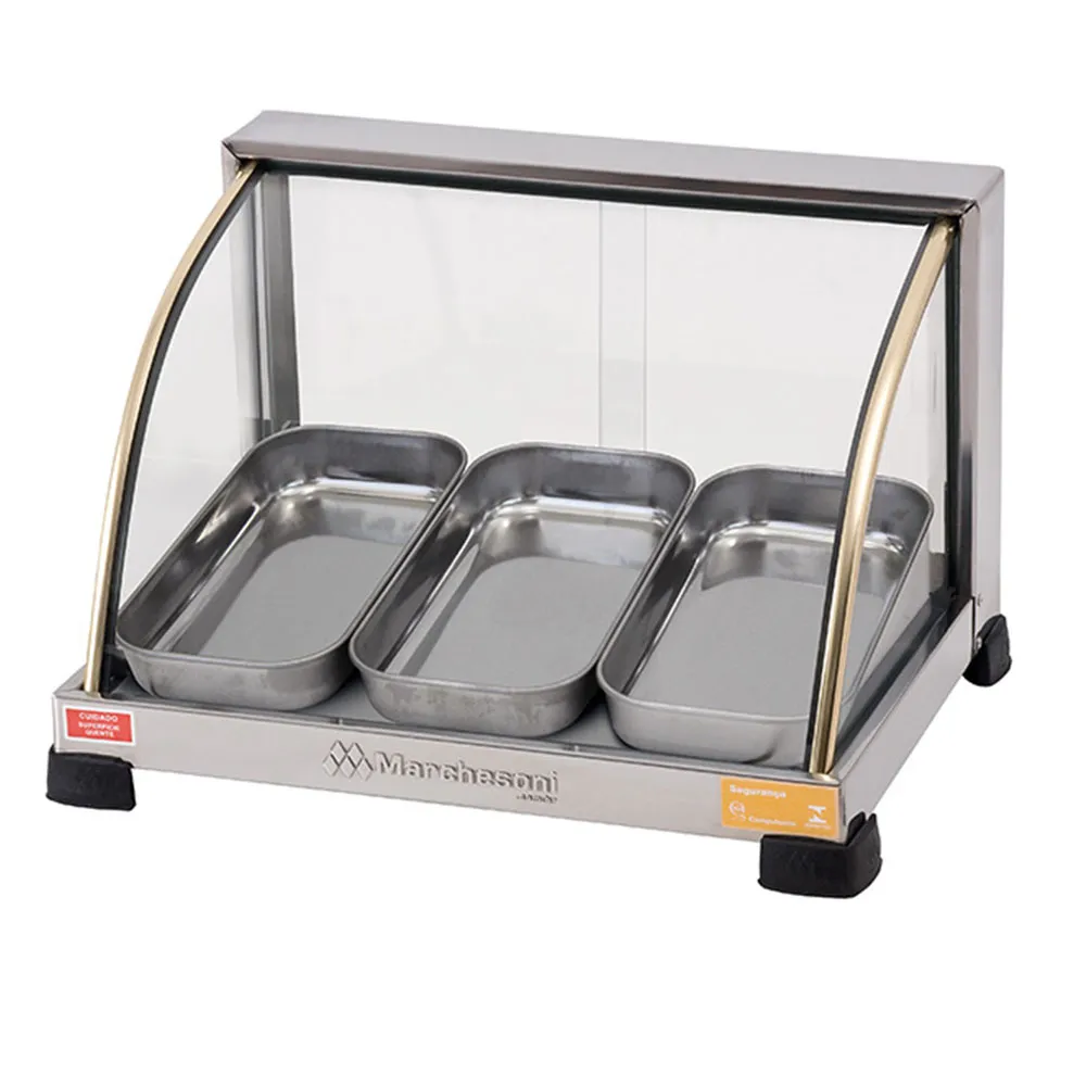 Estufa Marchesoni Ouro Curva com 3 Bandejas 127V