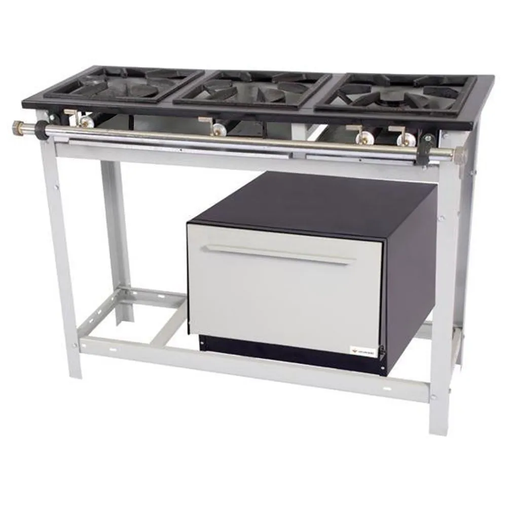 Fogão Venâncio Extra 3 Bocas 1 Dupla e com Forno E3d1f