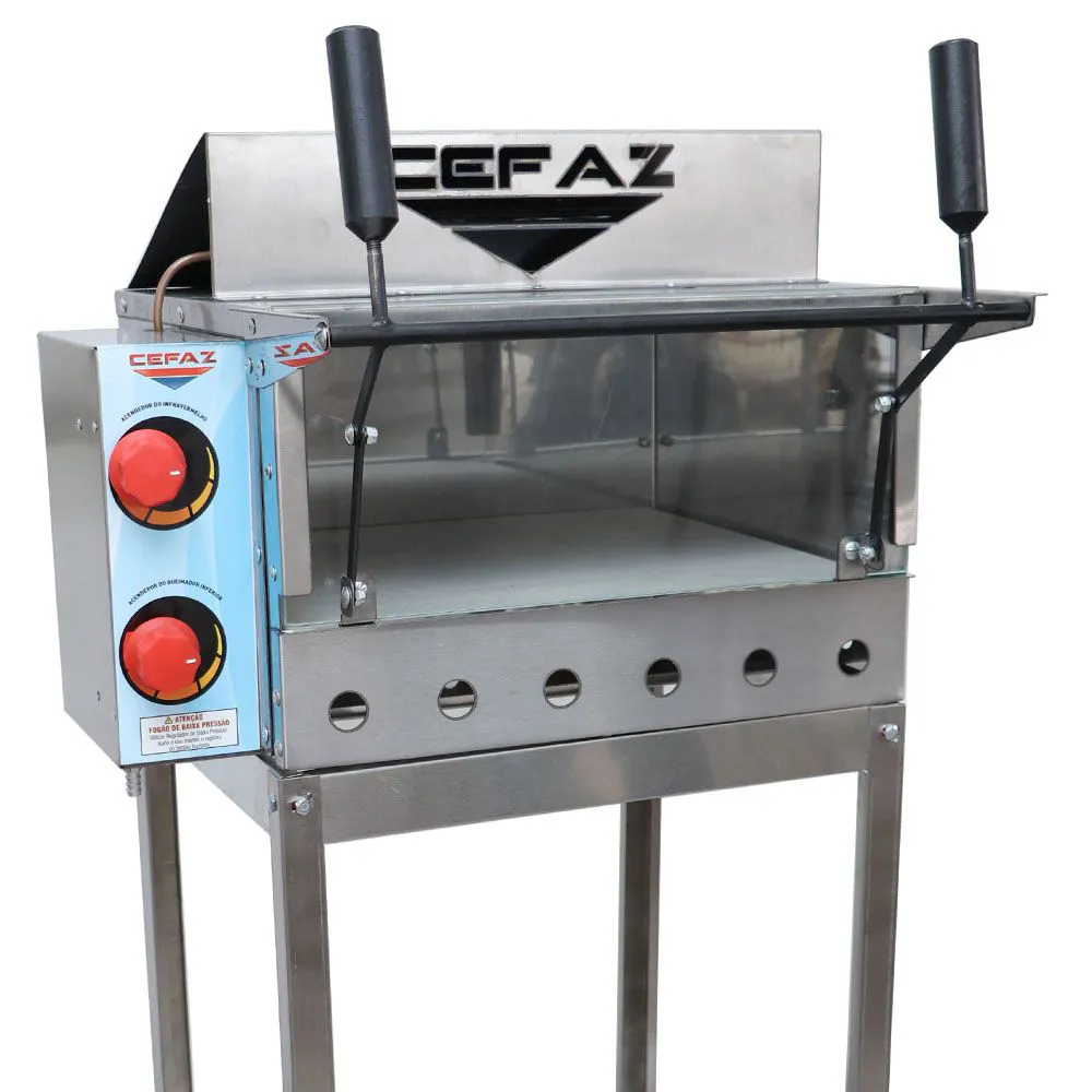Forno de Pizza a Gás Cefaz Refratário com Grill Infravermelho FRGC-02 - Imagem 3