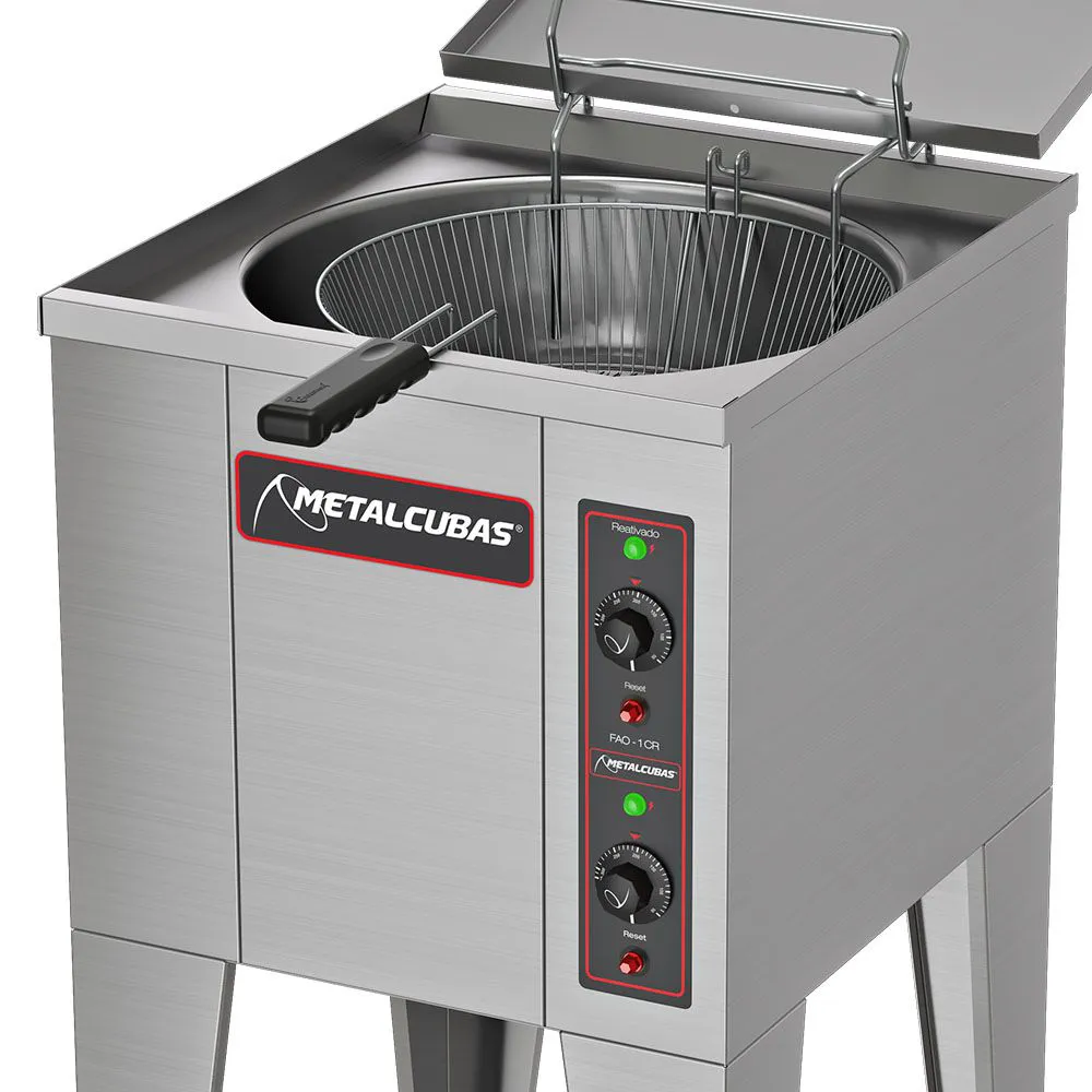 Fritadeira Elétrica Água e Óleo Metalcubas 35 Litros FAO1CR 220V - Imagem 2
