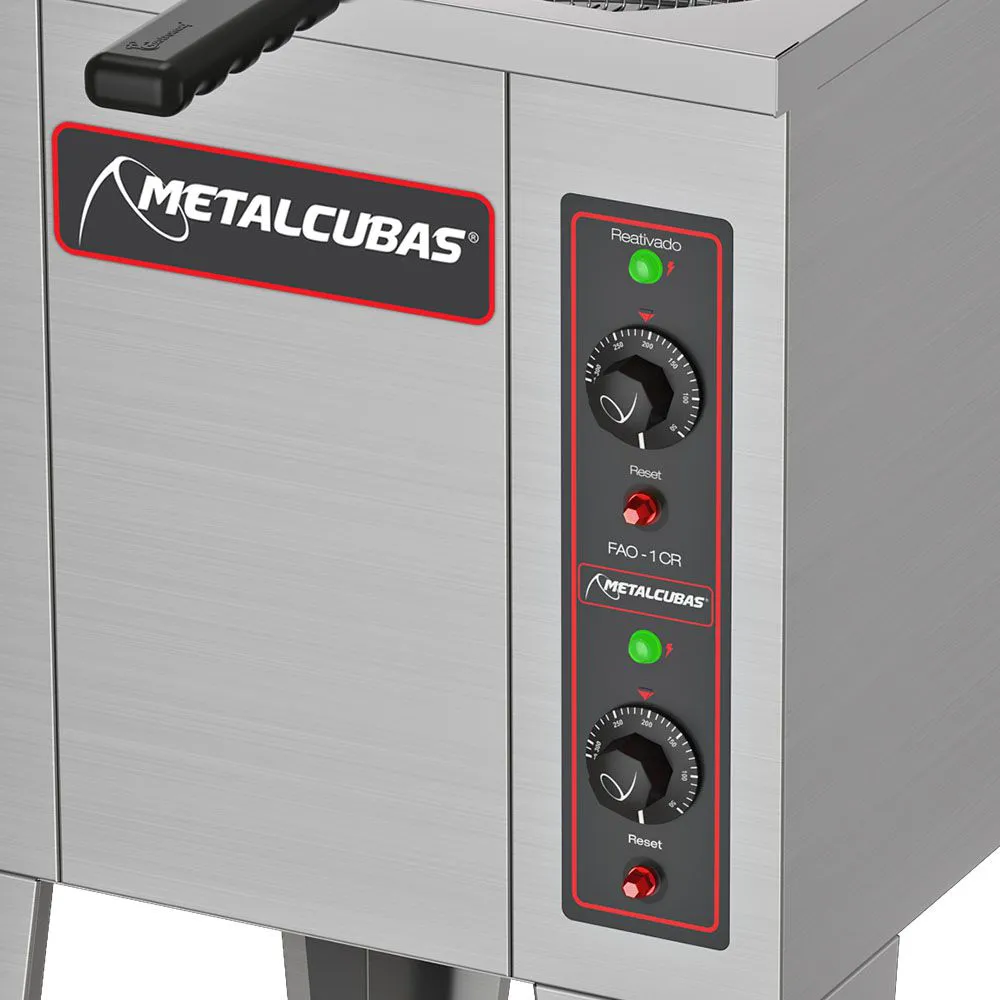 Fritadeira Elétrica Água e Óleo Metalcubas 35 Litros FAO1CR 220V - Imagem 4