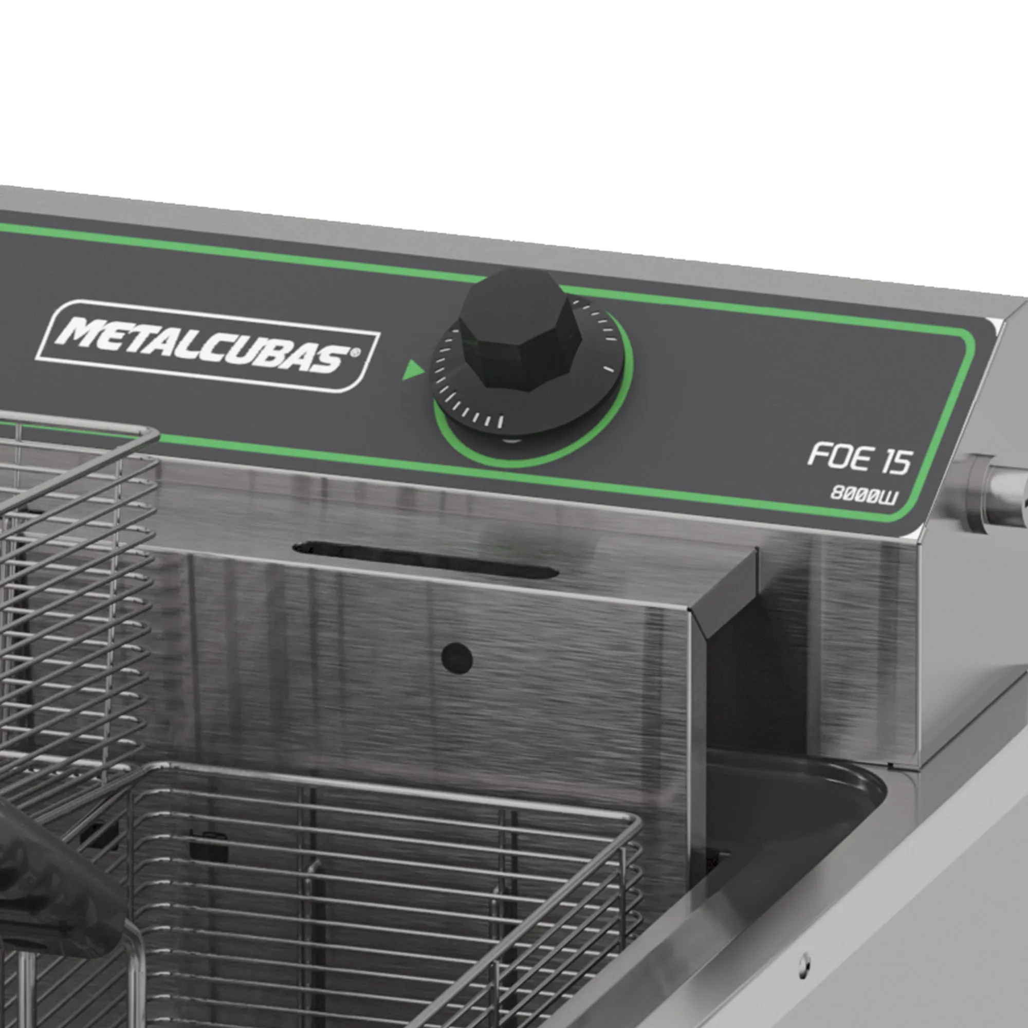 Fritadeira Elétrica Zona Fria de Mesa Metalcubas 15 Litros FOE15M 8000W 220V - Imagem 3