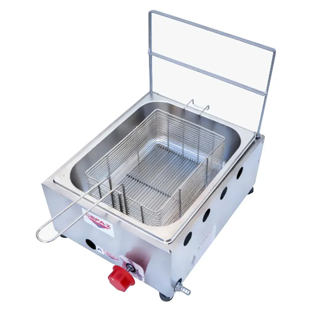 Kit Lanchonete Mesa de Manipulação 190x70cm + Fritadeira a Gás 1 Cuba + Chapa a Gás 60cm - Imagem 4