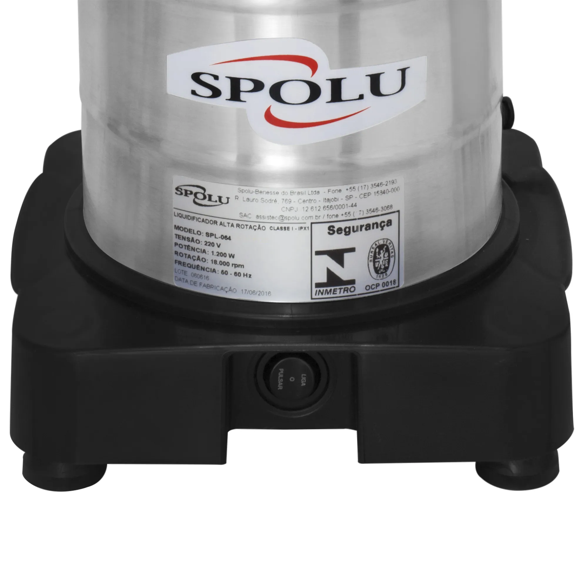Liquidificador Industrial Alta Rotação Spolu Economy 3,5 Litros SPL-063ECO 127 V - Imagem 2