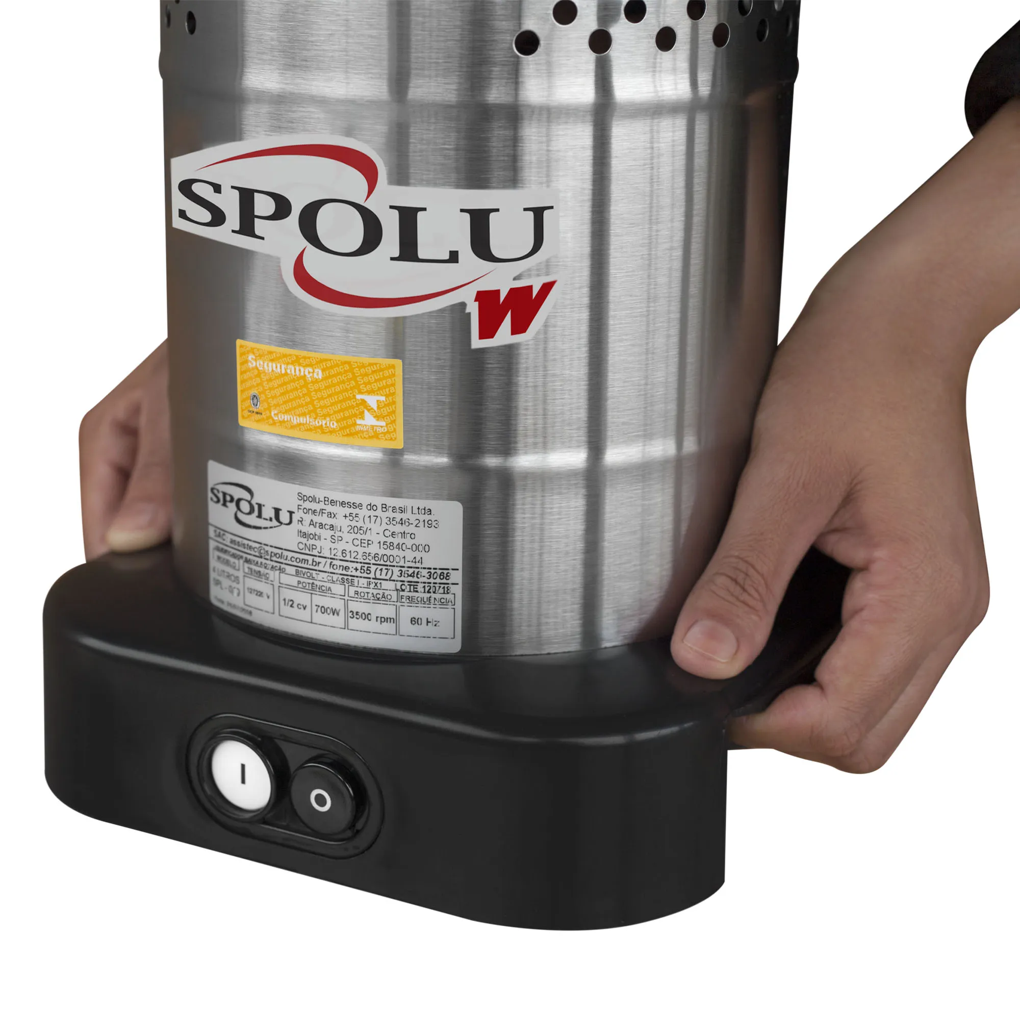 Liquidificador Industrial Baixa Rotação Spolu Inox 8 Litros SPL-051W - Imagem 2