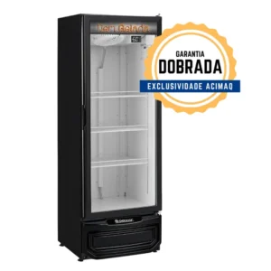 Cervejeira Grba-400pv Preto 410 Litros Porta Vidro 127V - Gelopar
