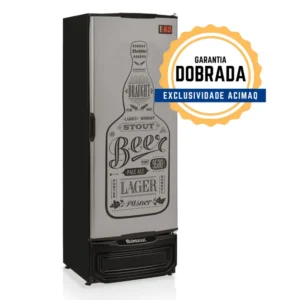 Cervejeira Grba-400 Gw Tipo Inox 410 Litros Porta Cega 127V - Gelopar