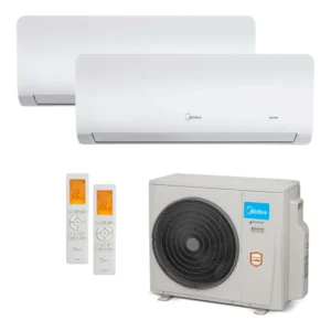 Ar Condicionado Multi-Split Midea Inverter 27.000 BTU/h (1x 12.000 e 1x 18.000 ) Quente/Frio 220v