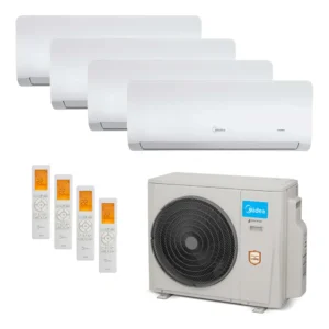 Ar Condicionado Multi-Split Midea Inverter 36.000 BTU/h (4x 12.000) Quente/Frio 220v