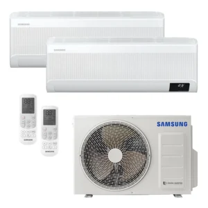 Ar Condicionado Multi-Split Samsung Wind Free Inverter 18.000 BTU/h (2x 9.000) Quente/Frio 220v