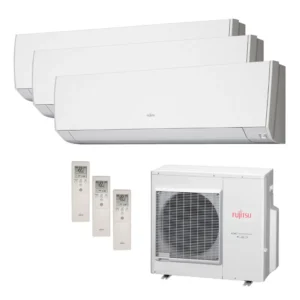 Ar Condicionado Multi Split Inverter Fujitsu 36.000 BTU/h (3x 12.000) Quente/Frio 220V