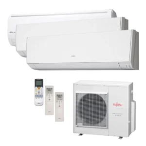 Ar Condicionado Multi Split Inverter Fujitsu 36.000 BTU/h (1x 9.000 1x 12.000 e 1x 24.000) Quente/Frio 220V